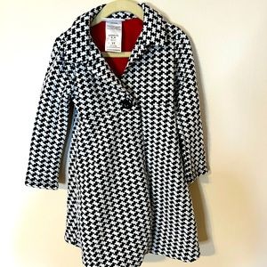3t Houndstooth long jacket! Worn twice! So adorable!!